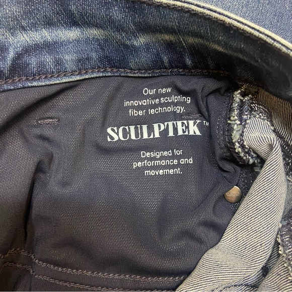 Athleta Sculptek Distressed Skinny Jeans All Around Stretch High Rise Size 24X - Picture 8 of 12